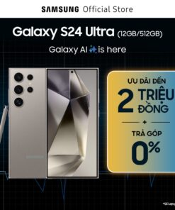 Điện thoại Samsung Galaxy S24 Ultra 12GB/512GB, Điện thoại AI, Camera 200MP Zoom 100x, S Pen, Snapdragon 8 Gen 3
